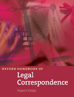Oxford Handbook of Legal Correspondence Student´s Book