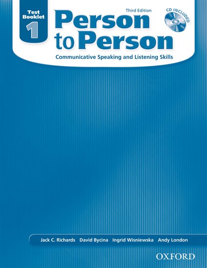 Person to Person 3rd Edition 1 Test Booklet + CD
