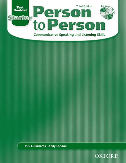 Person to Person 3rd Edition Starter Test Booklet + CD