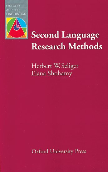 Oxford Applied Linguistics Second Language Research Methods (2nd)
