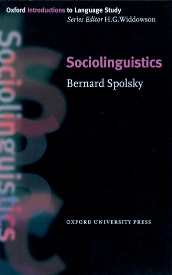 Oxford Introductions to Language Study: Sociolinguistics