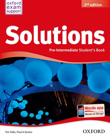 Solutions 2nd Edition Pre-intermediate Student´s Book International Edition