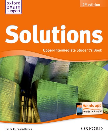 Solutions 2nd Edition Upper Intermediate Student´s Book International Edition