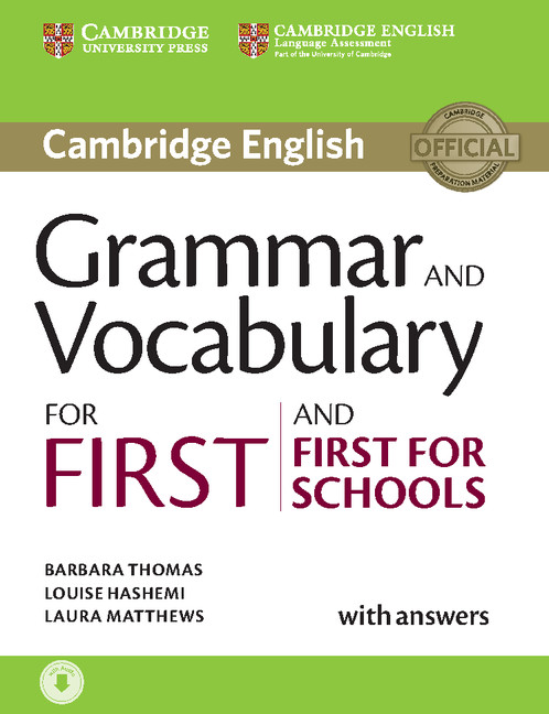 Grammar and Vocabulary for First and First for Schools with Answers and Audio