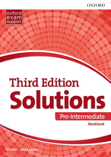Solutions 3rd Edition Pre-intermediate Workbook International Edition