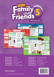 Family and Friends American English Edition Second Edition 5 Writing Posters
