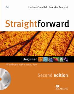 Straightforward 2nd Edition Beginner Workbook & Audio CD with Key