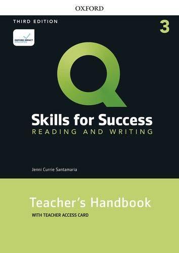 Q Skills for Success 3 Reading & Writing Teacher´s Handbook with Teacher´s Access Card, 3rd