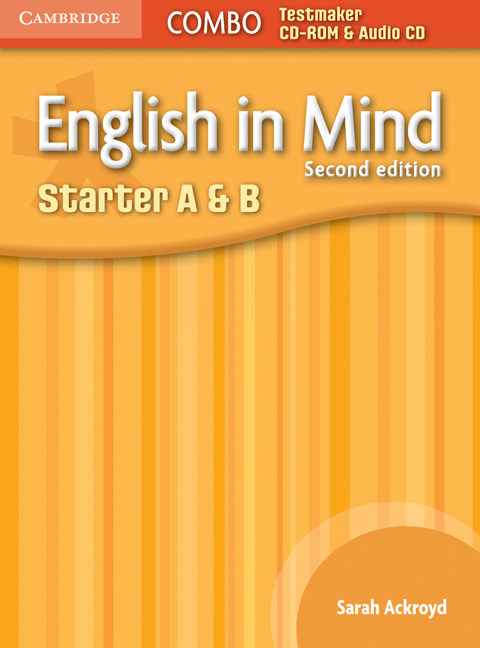 English in Mind Starter A and B Combo Testmaker CD-ROM and Audio CD
