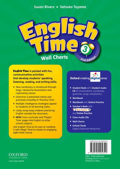 English Time 2nd Edition 3 Wall Charts